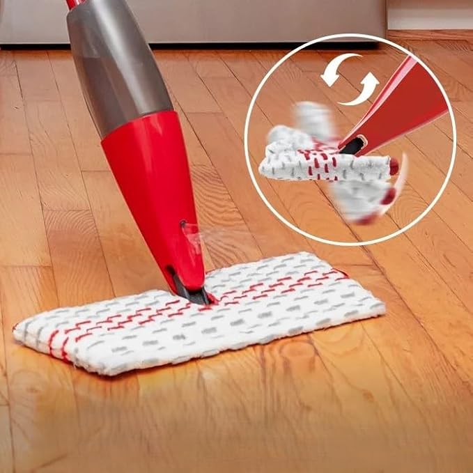 Microfiber Spray Mop, Reusable and Machine Washable Mop Pad