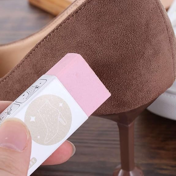 2Pcs White Suede and Nubuck Eraser,Sheepskin Shoe Cleaning Eraser Leather Fabric Shoes Care White Sneakers Cleaner Dirt Remover Quickly Remove Dust and Dirt,Shoe Cleaners,Shoe Treatments and Polishes
