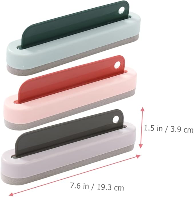 3pcs Window Cleaning Tool Versatile Water Scraper Shower Door Cleaner for Effortless Glass Cleaning Includes and Brushes