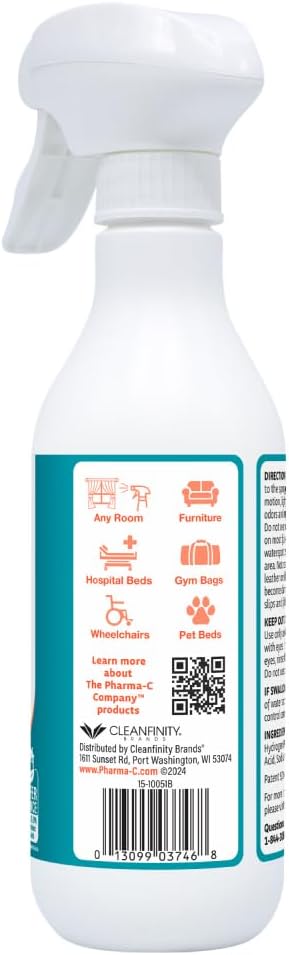 The Pharma-C Company - Odor Eliminator [6-12oz Bottles] - Bulk Fabric & Room Spray -Extra Strength Multipurpose Air Freshener & Fabric Refresher- Neutralize Deodorize (Pack of 2)