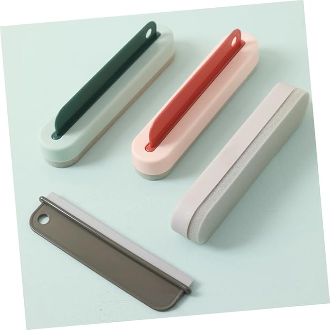 3pcs Multi-use Glass Cleaning Scraper Window Cleaner for Home Bathroom Kitchen Effortlessly Remove Water Stains from Glass Mirrors Tiles Includes Grey Tools