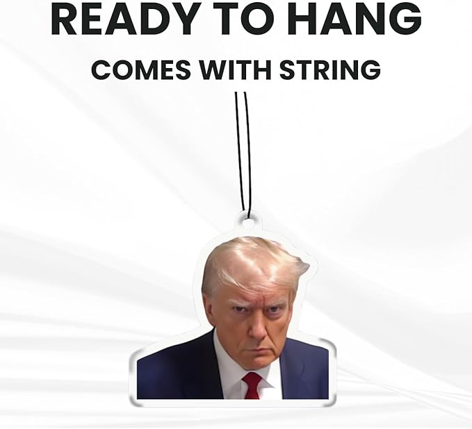 Donald Trump Car Air Freshner - Pack Of 3 Different Scents - Jail Mugshot
