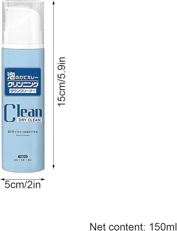 Fabric Cleaner Spray - 150ml Carpet Foam Cleaning Agent, Upholstery Stain Wash | Home Office Jacket Laundry Interior Couch Furniture Spot Eliminator Maintenance Care