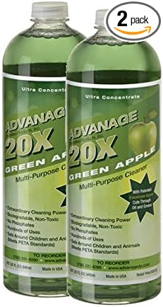 ADVANAGE 20X Multi-Purpose Cleaner Green Apple 2 Pack - Manufacturer Direct - 20X is Our Newest Formula!