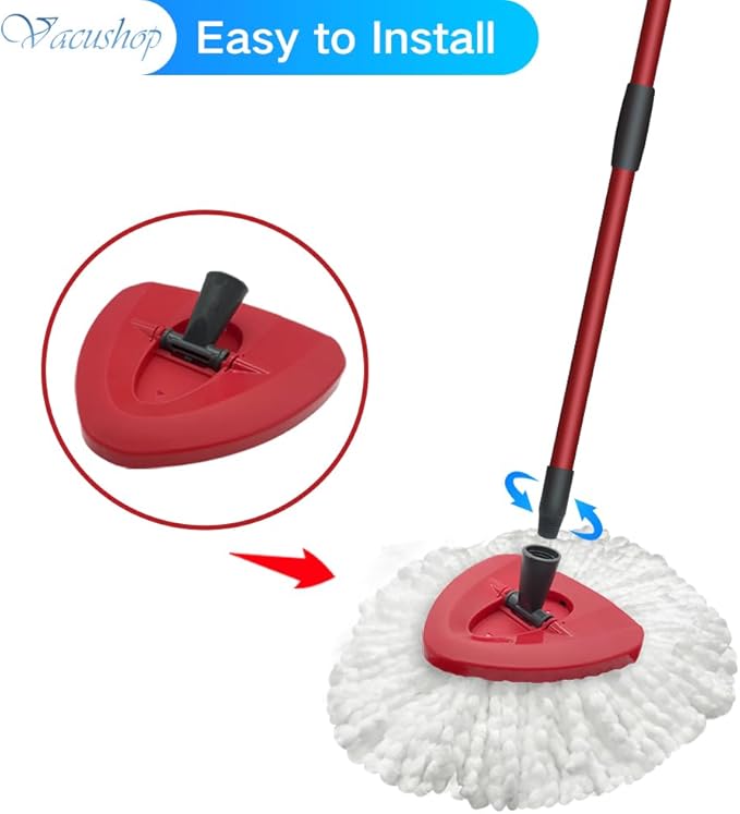 Mop Accessories Replacement for O-Ceda Spin Mop Four-Section Handle x1 Base X1
