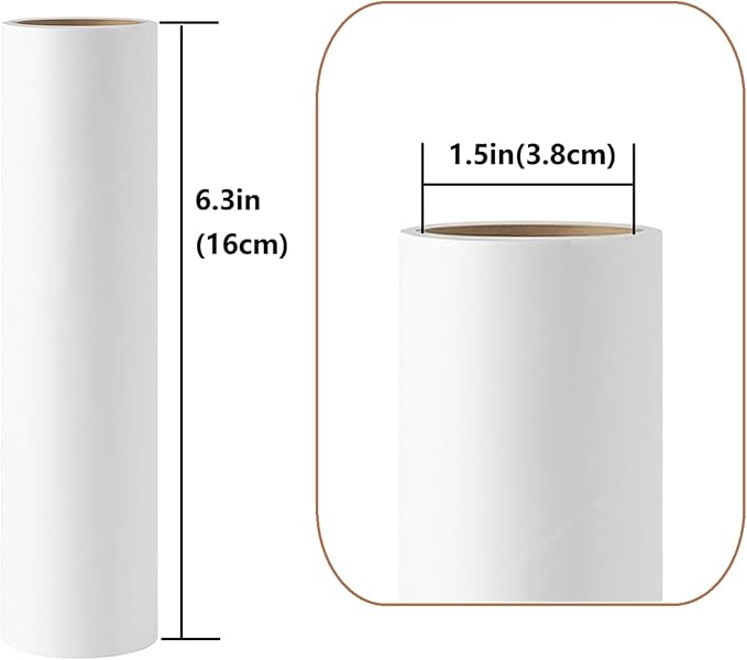 Lint Roller Refills 6.3'' 4 Refills/240 Sheets, Large Surface Sticky Rollers for Clothes Furniture Floor Pet Hair (4 Refills/240 Sheets)