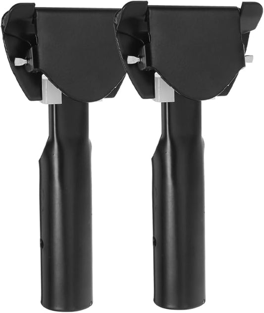 2Pcs Mop Head Holder Clamp Durable Chrome Plated Mop Rod Attachment for Commercial Cleaning Ergonomic Design for Comfortable Grip and Efficient Dust Control