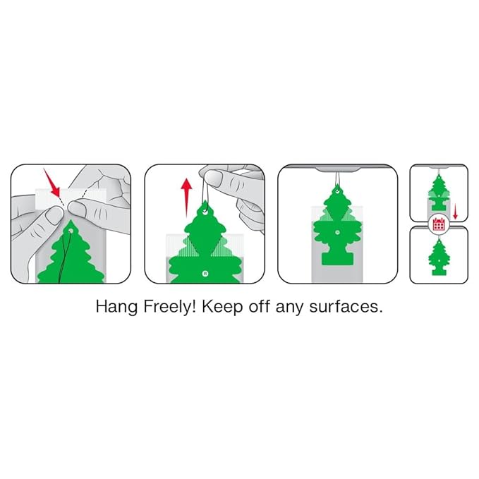 LITTLE TREES Car Air Freshener | Hanging Tree Provides Long Lasting Scent for Auto and Home | 24 Air Fresheners |Morning Fresh