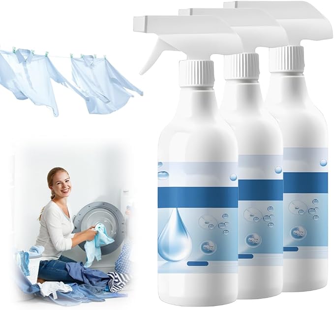 Clothing Emulsifier, 2026 New Non Ionic Laundry Stain Remover Spray, Multi-Purpose Powerful Laundry Stain Remover Fabric Cleaning Solution for Clothes and Shoes (3PCS)