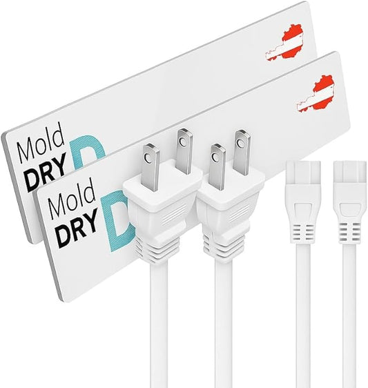 ELIAS Mold killer - Black mold remover for walls without chemicals - Wall heating for every room - Powerful anti-mold heating as an alternative to moldspray - Permanently mold-free (1, Set of 2)