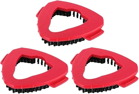 Spin Mop Cloth Head Base Scrub Mop Brush Head Replacement ，compatible For Vileda, O-cedar 360 ° Easy Wring Tank System Shower Floor Mop Brush(Red-3PCS)