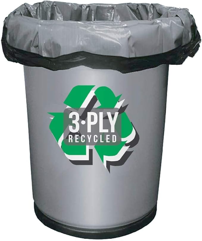 Aluf Plastics CXP Series 20-30 Gallon Trash Can Liners (100 Count) - 30" x 36" - Thick 1.5 MIL (Equivalent) Black Trash Bags for Bathroom, Kitchen, Office, Industrial, Commercial, Recycling and More