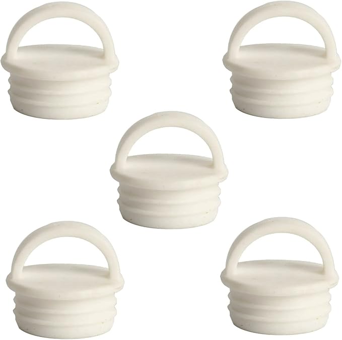 5 Pack Mop Bucket Drain Plug Replacement Sink Hole Stopper with Grips End Cap Cover for Mop and Bucket with Wringer Set Commercial Mop Bucket Spin Mop System Flat Squeeze Mop 19mm 3/4 Inch