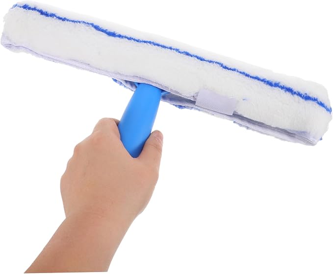 Baluue Windshield Cleaner Tool Kit Telescopic Wiper for Car Interior Bathroom Microfiber Scrubbing Efficiency Reusable Water Squeegee for Glass Cleaning