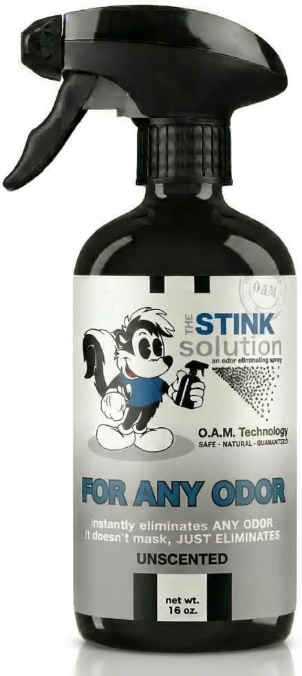The Stink Solution Unscented Odor Eliminator, Fragrance Free Odor Neutralizer for Home, Safe & Very Effective Scent Free Deodorizer 1 16 oz Bottle