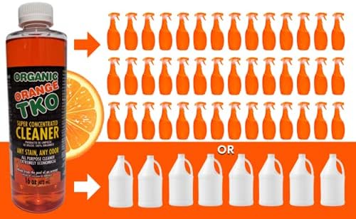 Stain remover, Floor cleaner, Degreaser, Glass cleaner, Multi Purpose Citrus Cleaner, Deodorizer, Stain Remover, Pet Safe, Non Toxic (8oz)