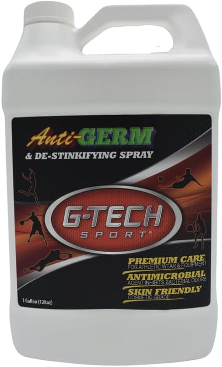 1 Gallon GTech Sport Spray Deodorizer For Apparel, Equipment, Gyms, and Fitness Centers | Refresh. Restore. Protect.