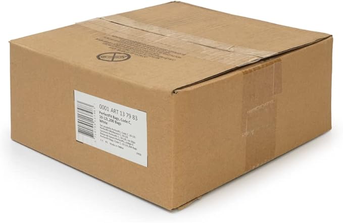 Brabantia PerfectFit Trash Bags (Size C/2.6-3.2 Gal) Thick Plastic Trash Can Liners with Drawstring Handles (200 Bags)
