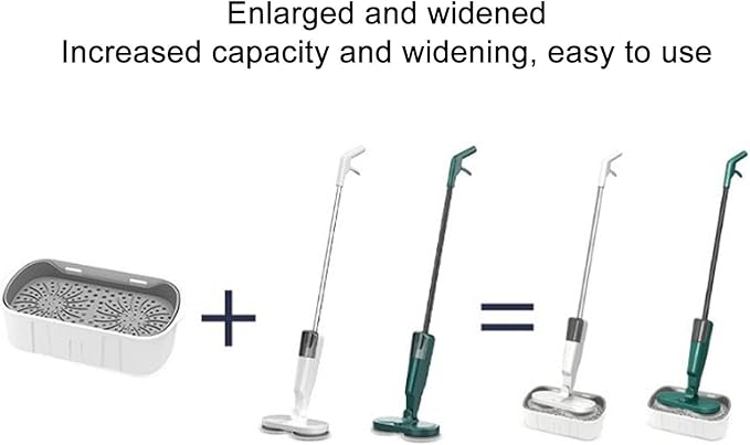 Electric Mop Drain Bucket, Abs Large Capacity Spin Mop Bucket Spin Mop Scrubber with Drainage Layer for Household S5 S7