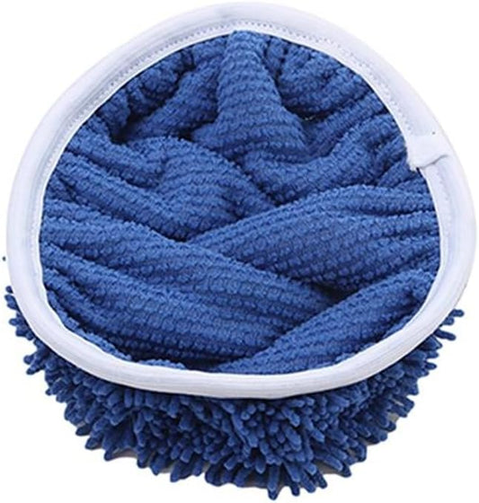 4Pcs Mop Heads Replacements Compatible with 1 Tank System Duster Replacement Heads Microfiber Spin Mop Refill Pads Reusable Dust Refills for Floor Cleaning(Blue-4Pcs)