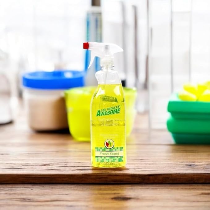 Plant-Based Bathroom Cleaner, 32 Fl Oz, All-Purpose Soap Scum Remover for Sinks, Tubs, Showers (Fresh Scent)