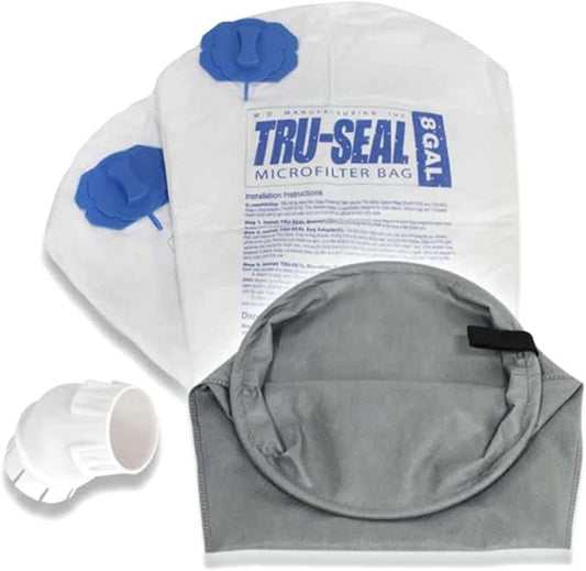 Hyperflow Tru-Seal Complete Dust Encapsulation and Hygienic Disposal: Replaces 8-Gallon & 12-Gallon MD Bags #720H-5, 720, 721H-5, 721-5, 720HF-3 (Tru-Seal Upgrade Kit)