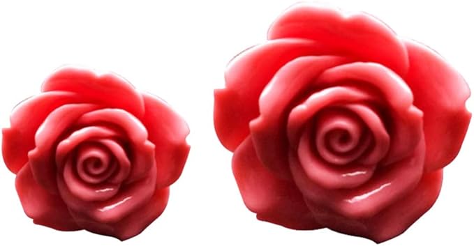 BESPORTBLE Car Fragrance Vent Clip Resin Rose Charms Automotive Air Freshener Perfume Diffuser Clips for Interior Trim Car Dashboard Decorations Gift 1 Pair (Rosy)