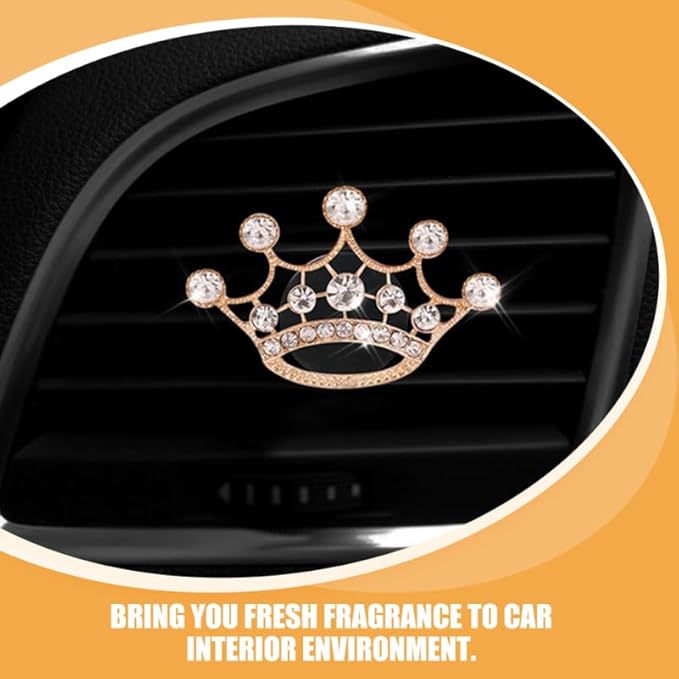 iplusmile Metal Car Air Vent Clip Air Freshener with Design Alloy Car Outlet Perfume Clip for Vehicle Interior Decoration 2.17X1.77X1.46 Inches