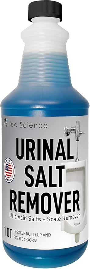 Urinal Salt, Calcium and Mineral Scale Remover - Eliminates Urine Odor, Destroys Uric Acid Salt, Deposit Buildup