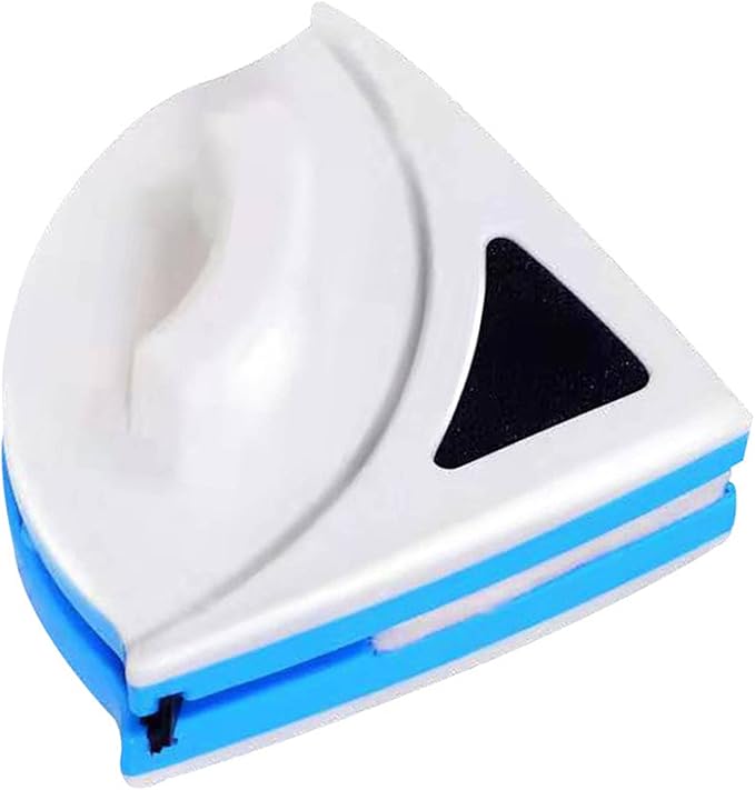 Magnetic Window Cleaner, Magnetic Windshields Cleaner Tool, Blue Triangle Shape Single Sided Magnetics Glass Wiper Washing Brush Tool P3‑8mm