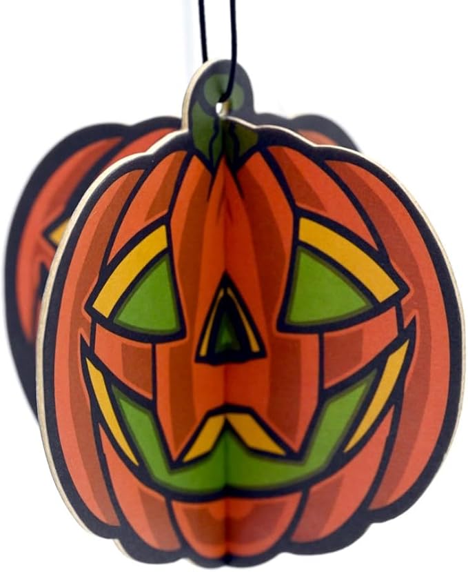 kreepsville 666 3D Hanging Horror Car Air Freshener Spooky Scent (Jack-o-Lantern Pumpkin)