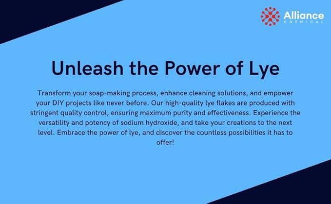 Sodium Hydroxide Flakes - Water Treatment Grade - Full Pallet - 40 x 55lb Bags - Pure Red Devil Lye/Caustic Soda - for Soaps, Drain Cleaner, Textiles, Water Treatment