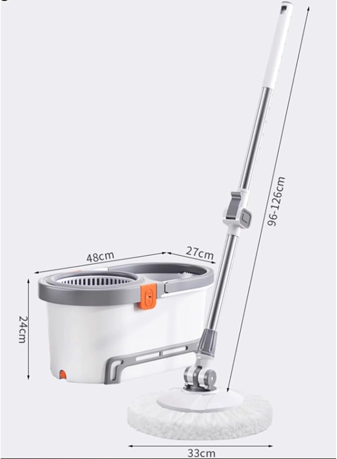 mop Microfiber Spin Mop System Bucket Floor Cleaning System 1 Or 3 Total Mop Heads Included for Home and Commercial Use mops