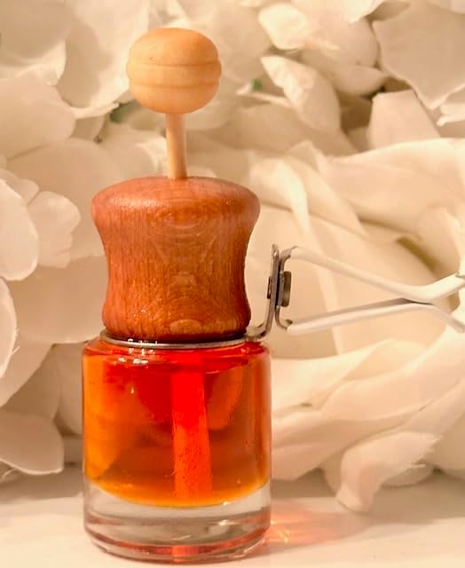 Car Air Freshener and Essential Oil Diffuser with Vent Clip, Handmade Long Lasting Scent, Eliminate Unwanted Odors, Organic & Vegan, 130 Fragrances(Funnel Cake, Single Diffuser)