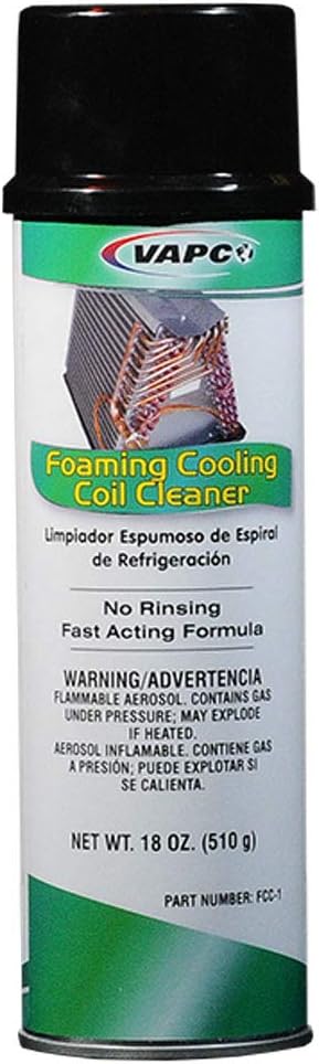 VAPCO 18 Oz. Evaporator Coil Cleaner Foaming FCC-1