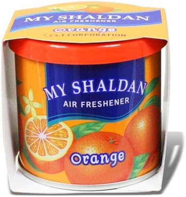 Auto Dynasty - Pack of 12 My Shaldan Japanese Car Cup-Holder Natural Air Freshener Cans (Orange Scented)