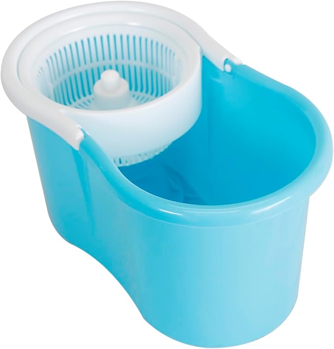 360 Degree Rotating Easy Magic Floor Mop and Twist Spinning Dry Bucket with 2 Microfiber Mop Head