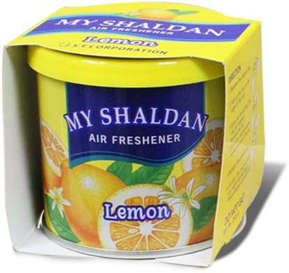 Auto Dynasty Pack of 24 My Shaldan Japanese Car Cup-Holder Natural Air Freshener Cans (Lemon Scented)