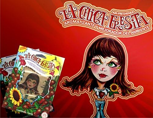 cf-2 2X La Chica Fresita Automotive Air Freshener, Strawberry, 2 Piece
