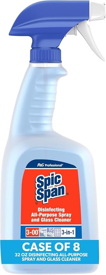 Spic and Span Disinfecting All-Purpose Spray And Glass Cleaner, Fresh Scent, 32 Oz Spray Bottle, 8/carton