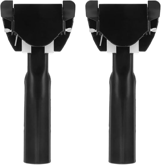 FRCOLOR 2Pcs Mop Rod Attachment Heavy Duty Mop Head Clamp for Office Hotel Ergonomic Dust Control Design Durable Chrome Plating Compatible with Various Mop Handles Efficient Floor