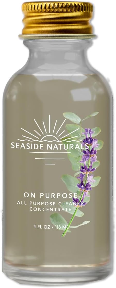 On Purpose All-Purpose Cleaner Refill (4 oz) – Makes 4 Bottles – Plant-Based Non-Toxic Concentrate with Eucalyptus, Lavender & Tea Tree Essential Oils – Safe for Kids & Pets
