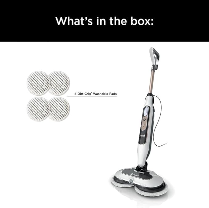 Shark Steam & Scrub with Steam Blaster Technology All-in-One Hard Floor Steam Mop with 3 Steam Modes & LED Headlights S8201, Rotator White