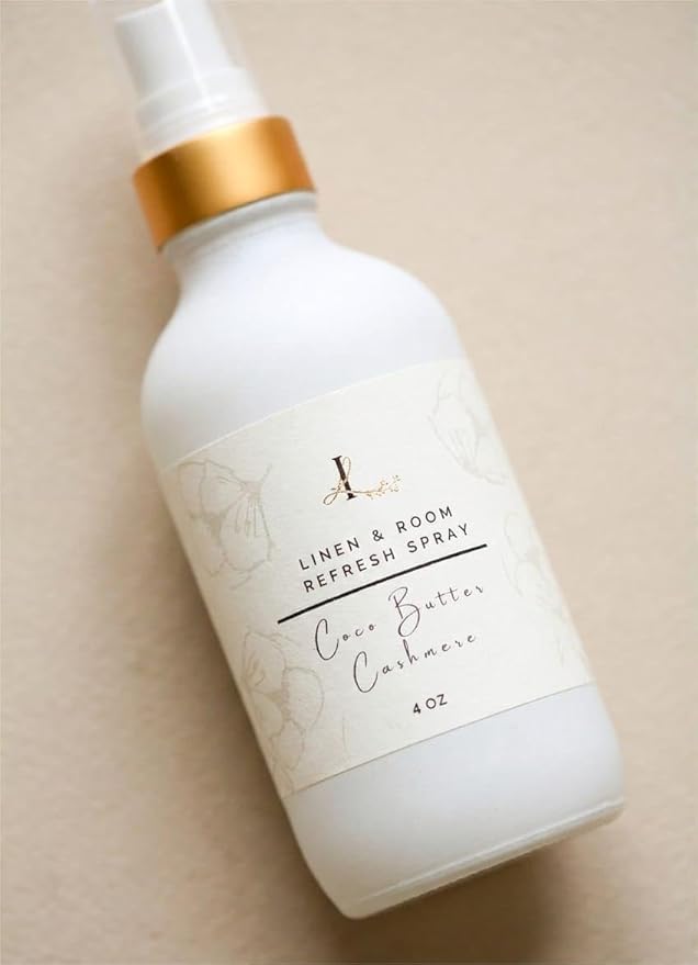 Room & Linen Spray – Long-Lasting Odor Eliminator – Luxury Home Fragrance Mist – 4 oz – Phthalate-Free & Highly Scented (COCO BUTTER CASHMERE)