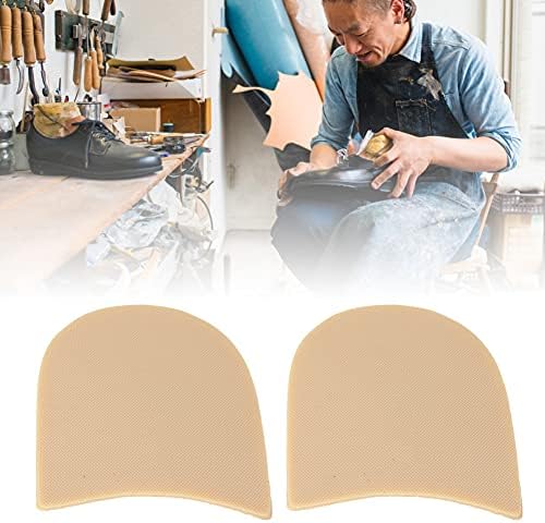 Rubber Half Shoe Soles, Anti Slip Sole Pad Replacement Thicken Sole Pad Shoe Repair Accessories DIY Shoe Repair Replacement(Beige)