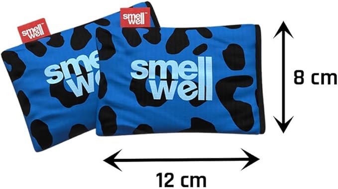 SmellWell - 3-Pack Scented Shoe Deodorizer Inserts - Odor Eliminators - Activated Bamboo Charcoal + Minerals - Natural Fresheners for shoes, bags, gloves - 6 x 1.8oz Original Size Black Zebra