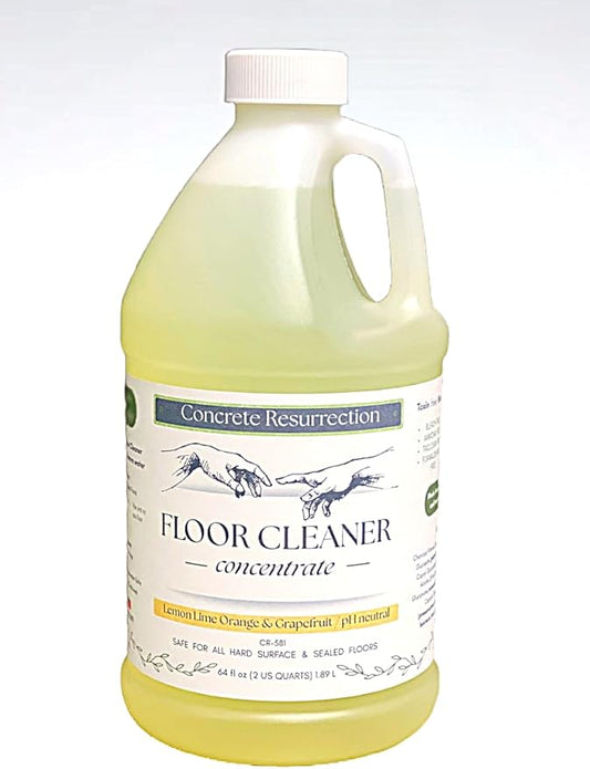 Clean Living Essentials Floor Cleaner – Multi-Surface, Non-Toxic, Plant-Based, pH Neutral, Family & Pet Friendly. Naturally scented for everyday clean. (Lemon + Lime + Orange + Grapefruit)