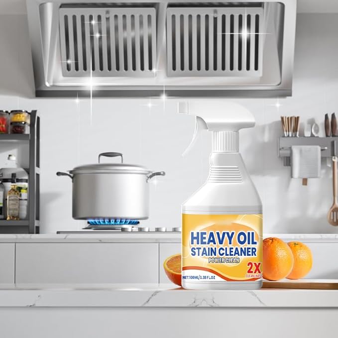 Kitchen Heavy Oil Cleaner Spray, 2026 New All Purpose Kitchen Heavy Oil Cleaning Agent, Multipurpose Kitchen Grease Cleaner for Countertops, Stovetop, Ovens and Appliances (3pcs)