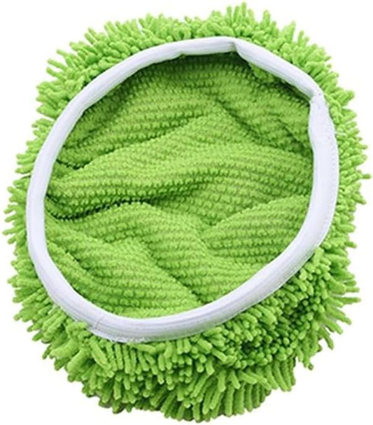 4Pcs Mop Heads Replacements Compatible with 1 Tank System Duster Replacement Heads Microfiber Spin Mop Refill Pads Reusable Dust Refills for Floor Cleaning(Green-4Pcs)