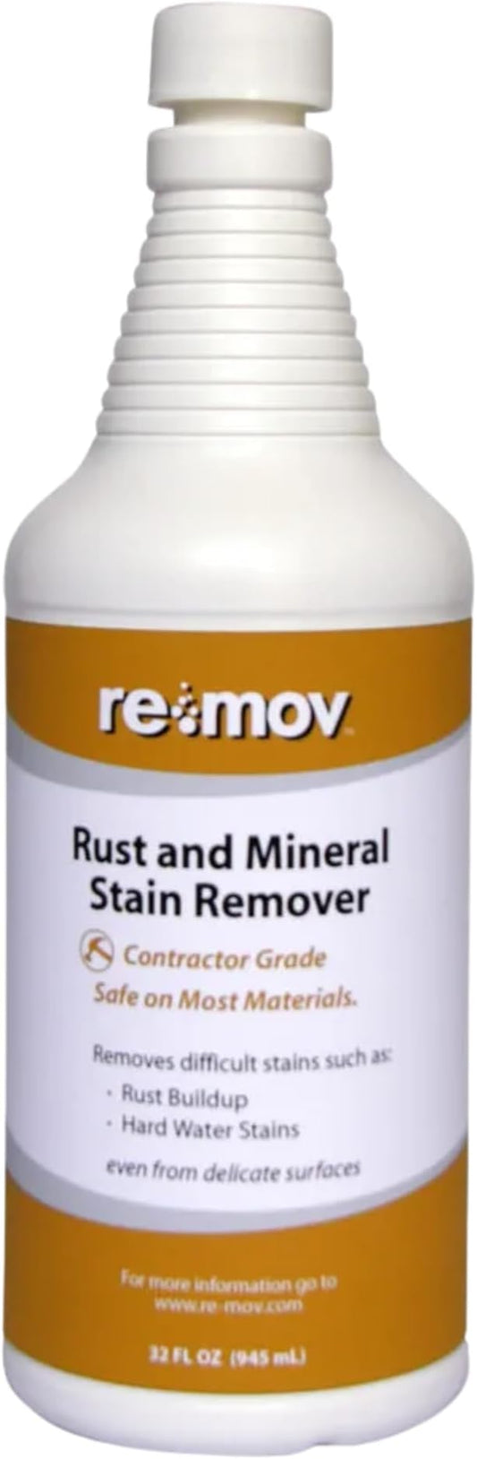 Rust and Mineral Stain Remover – 32 oz Spray | Powerful Organic Formula | Safe on Metal, Fabric, Paint & More | Fast-Acting Formula for Home, Auto & Marine use